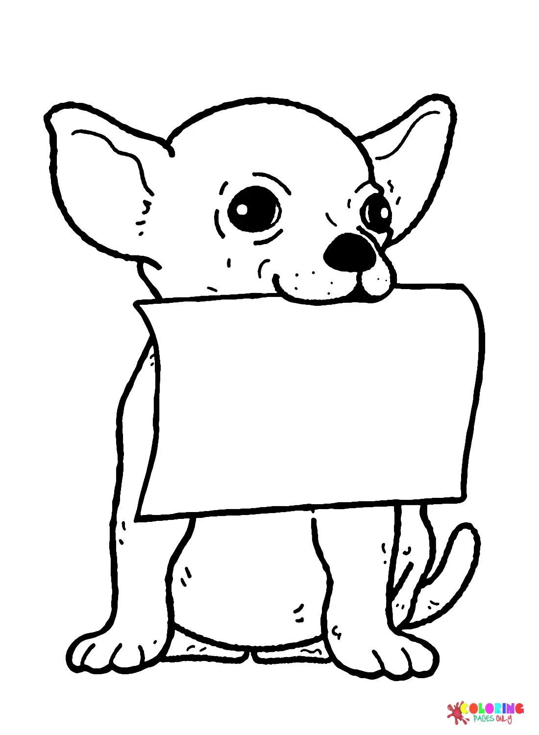 Desenhos de Chihuahua Para Colorir 8