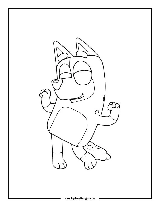 Chilli Heeler Coloring Pages 11
