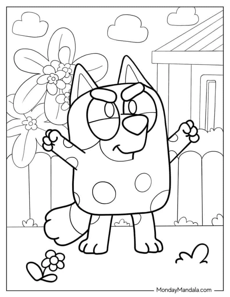Chilli Heeler Coloring Pages 13