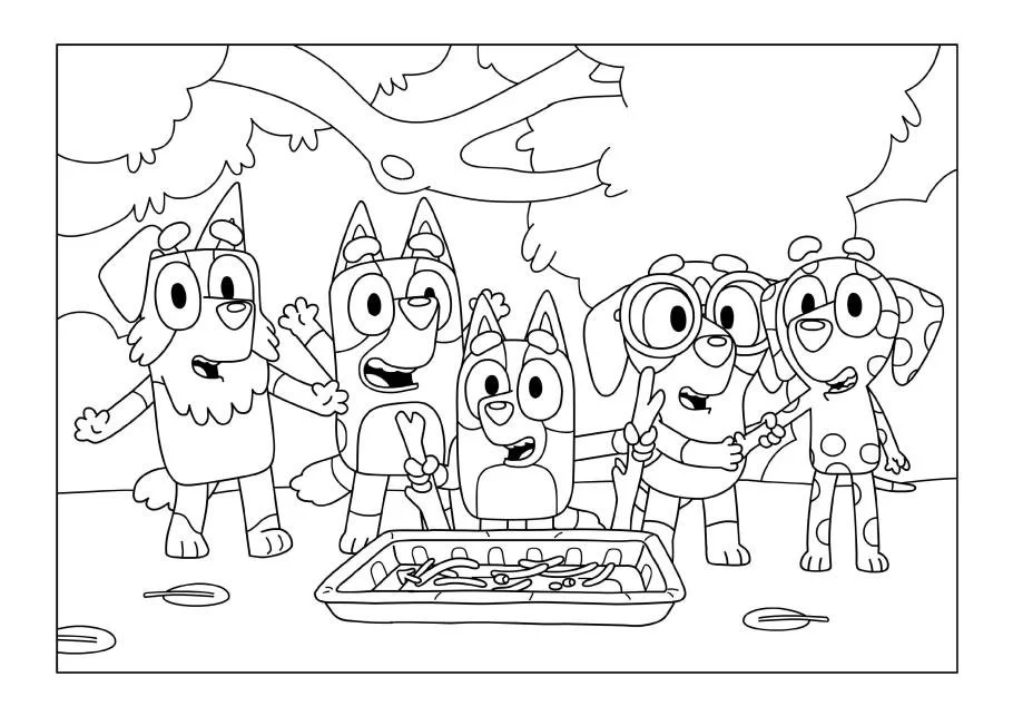 Chilli Heeler Coloring Pages 14