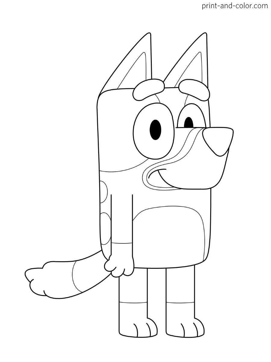 Chilli Heeler Coloring Pages 16