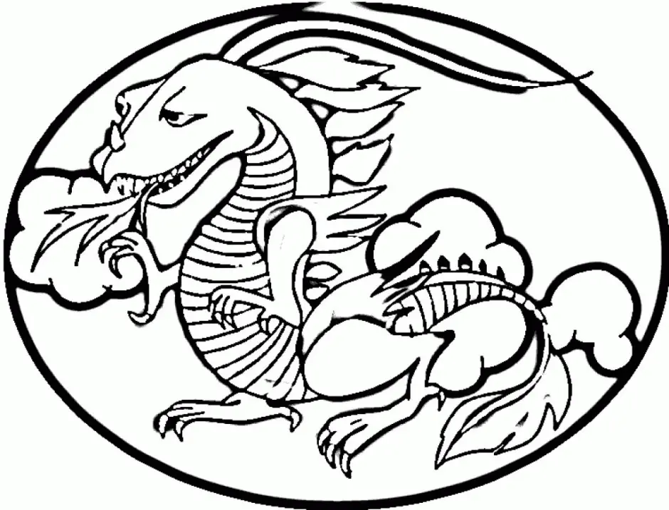 Chinese New Year Dragon Coloring Pages 18