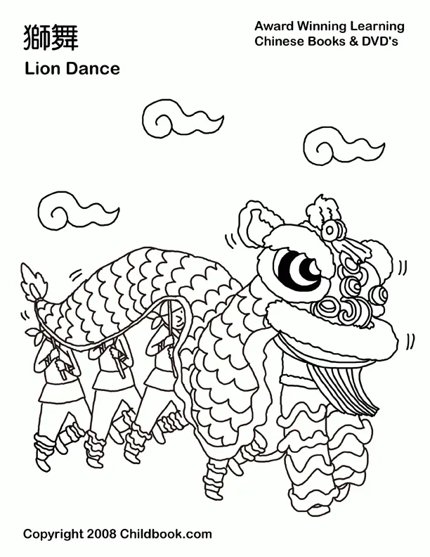 Chinese New Year Dragon Coloring Pages 2