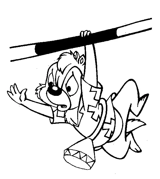 Desenhos de Chip E Dale Rescue Rangers Para Colorir