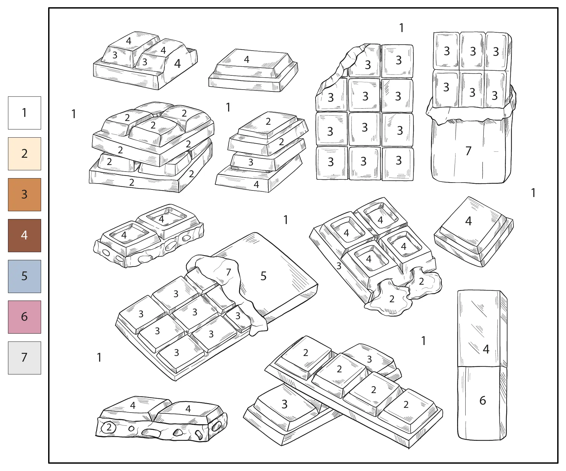 Schokolade Ausmalbilder 63