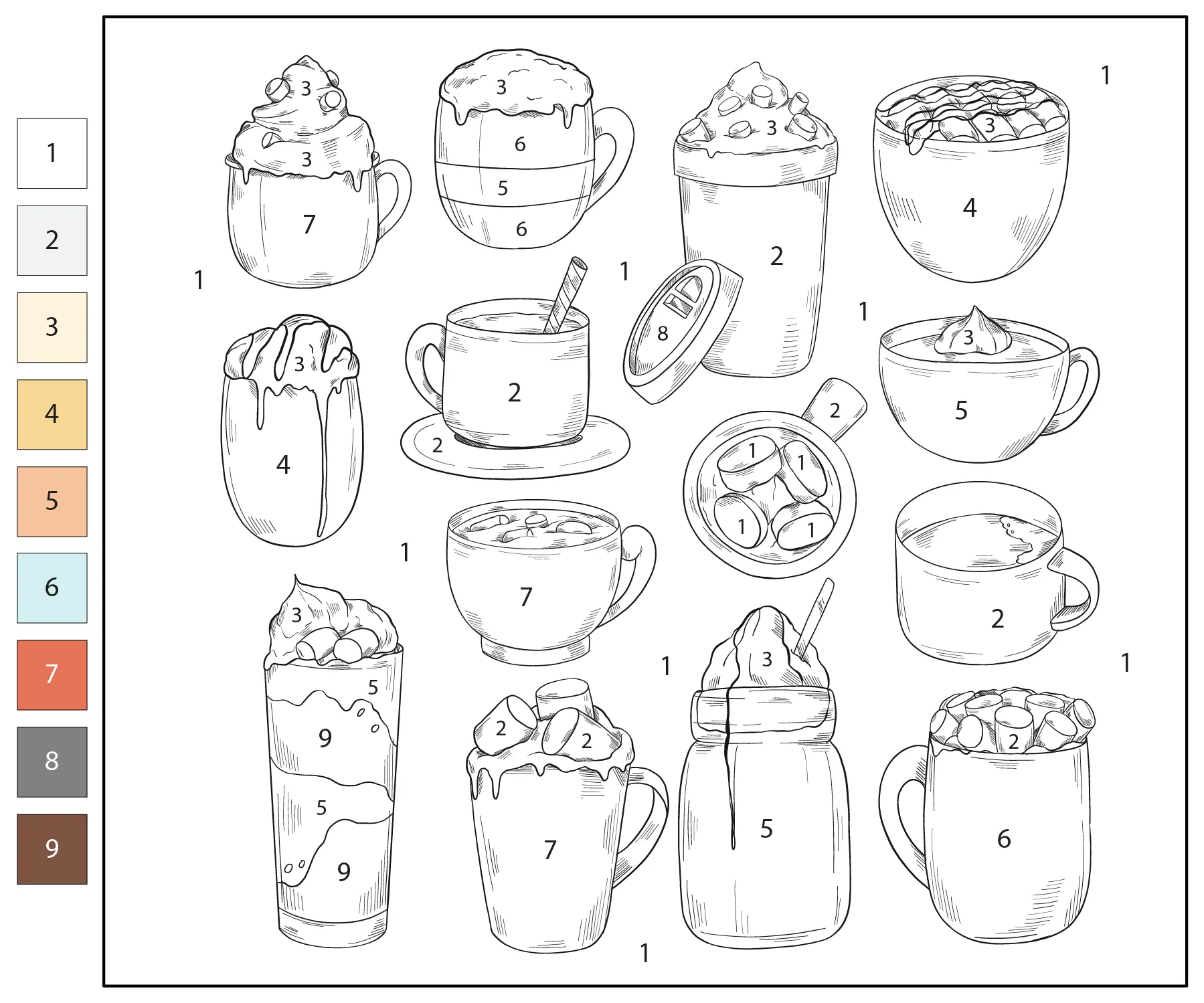 Schokolade Ausmalbilder 65