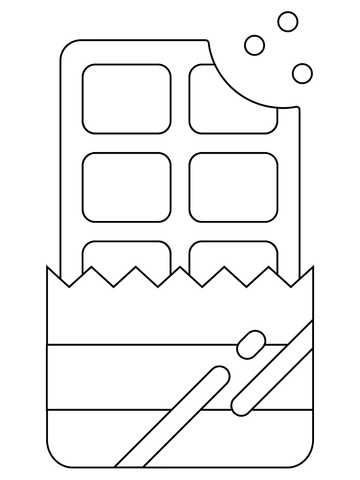 Schokolade Ausmalbilder 81