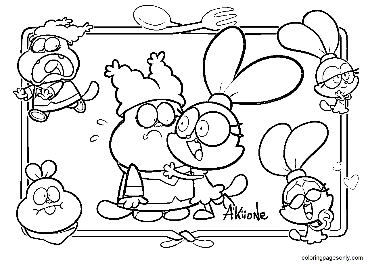 Chowder Para Colorear 1