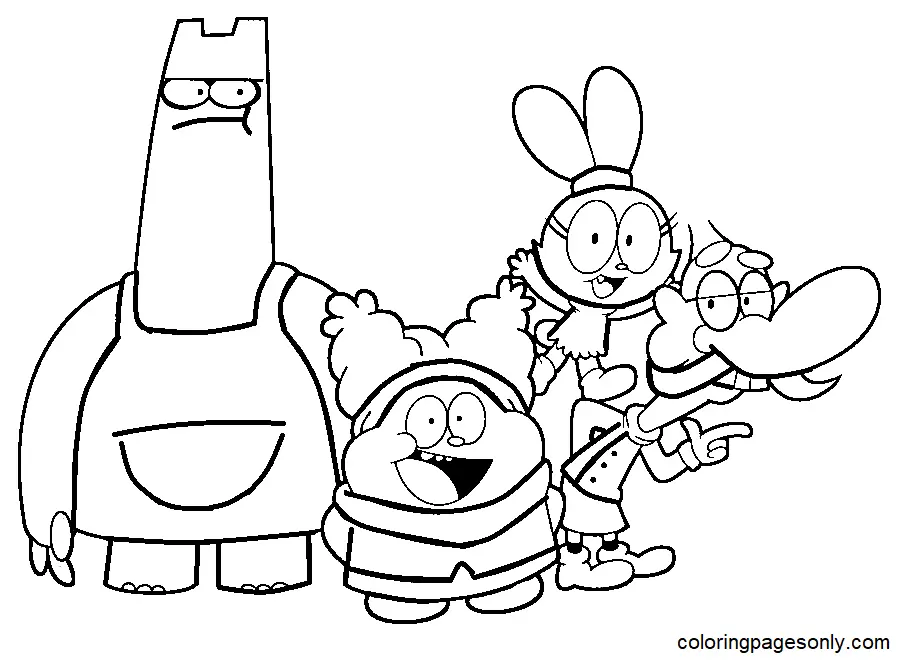 Chowder Para Colorear 2