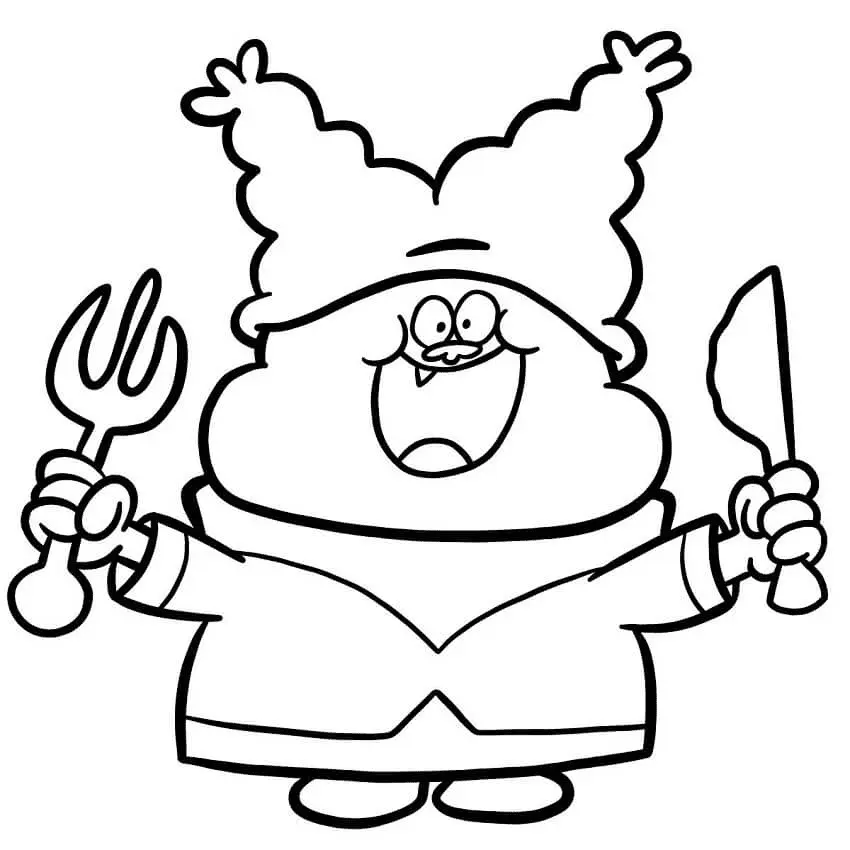Chowder Para Colorear 9