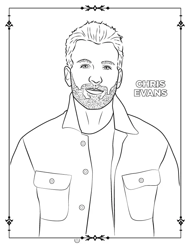 Chris Evans Ausmalbilder 7