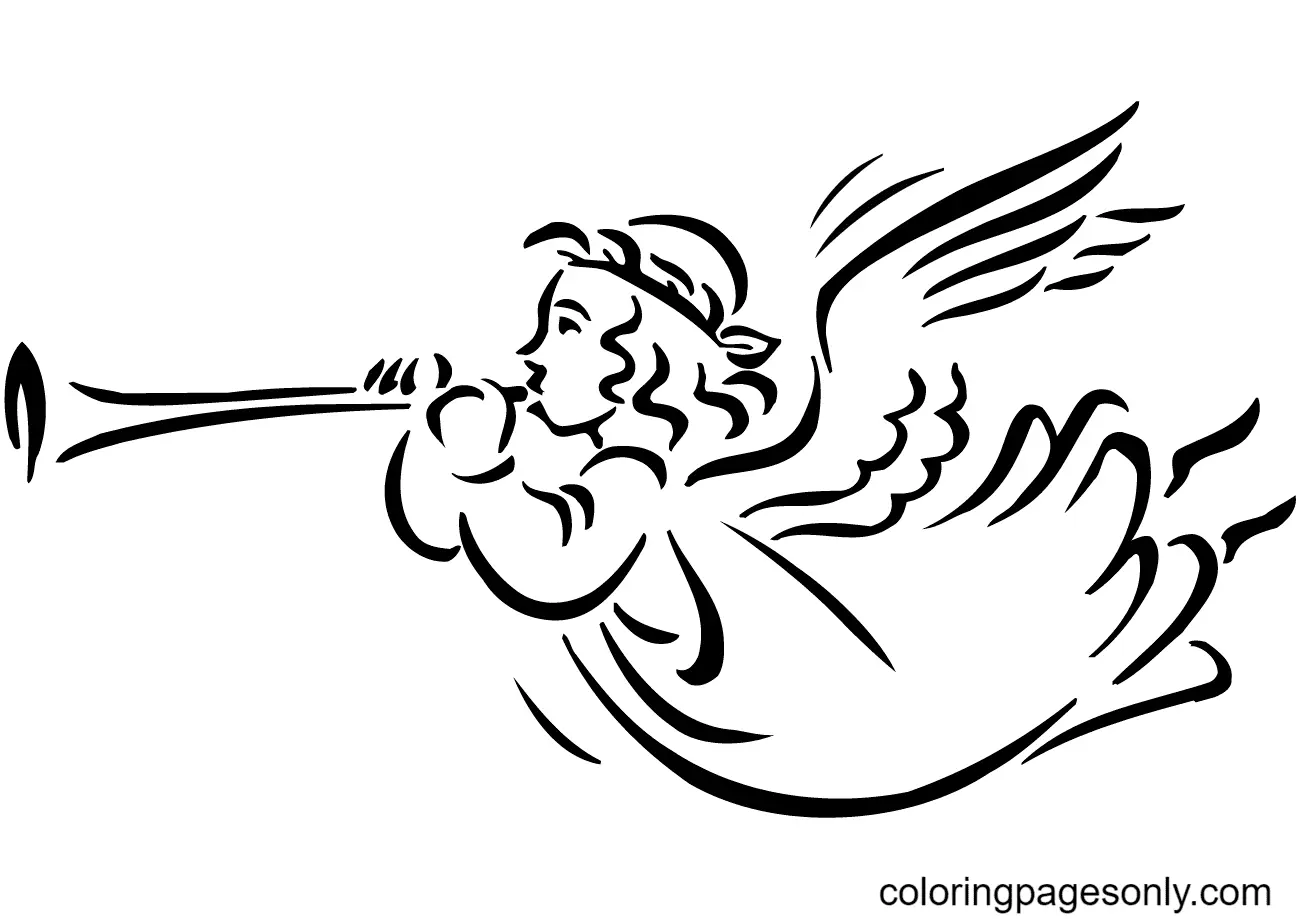 Weihnachtsengel Ausmalbilder 24