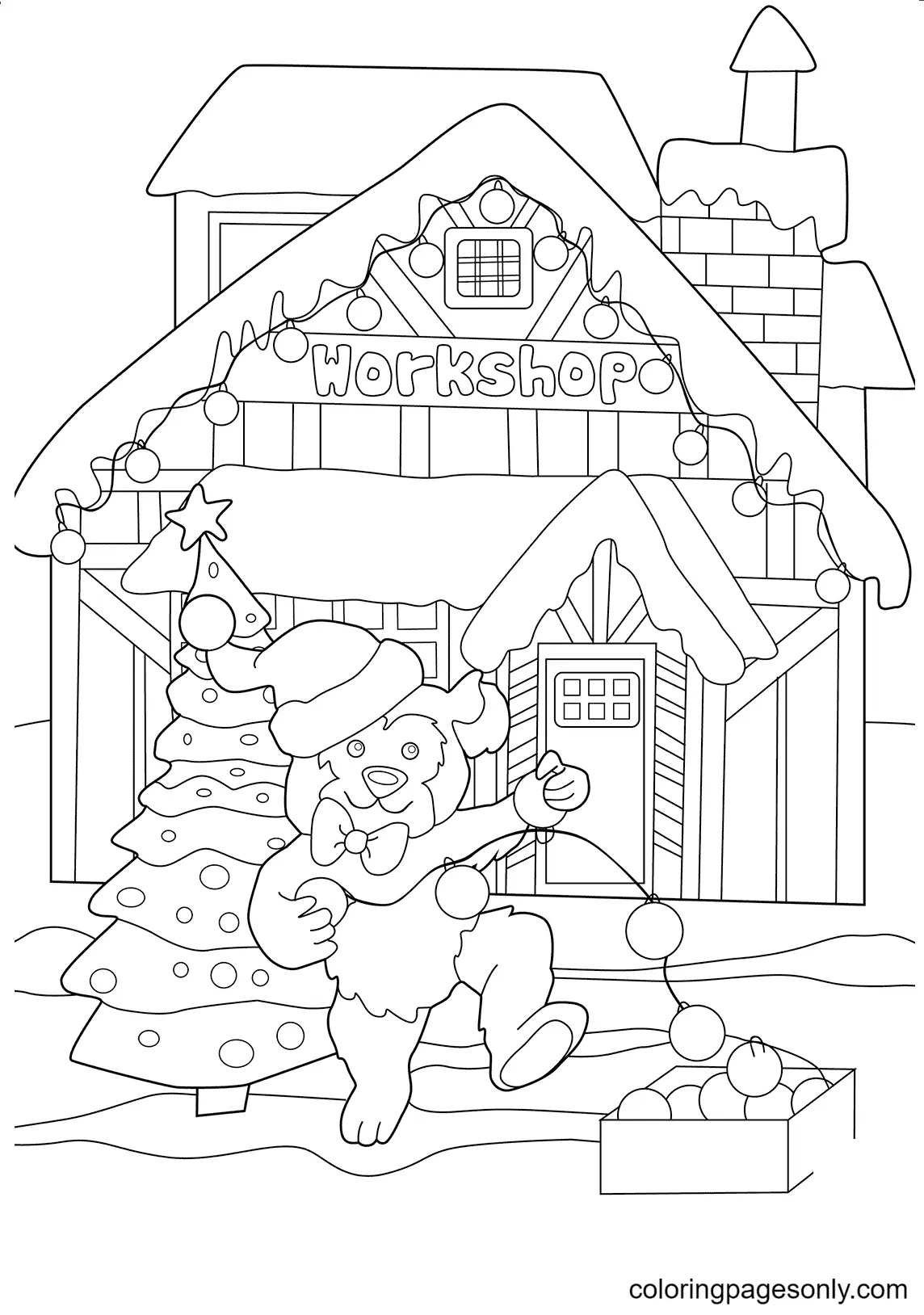 Christmas Animals Coloring Pages 52