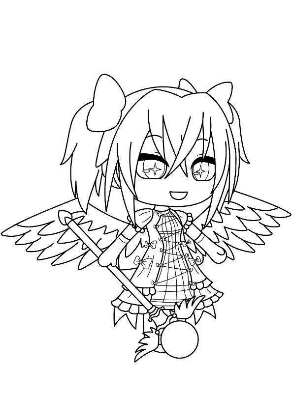 Christmas Anime Coloring Pages