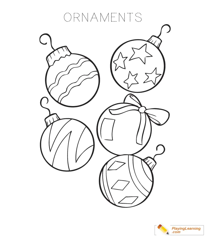 Bolas De Navidad Para Colorear 10