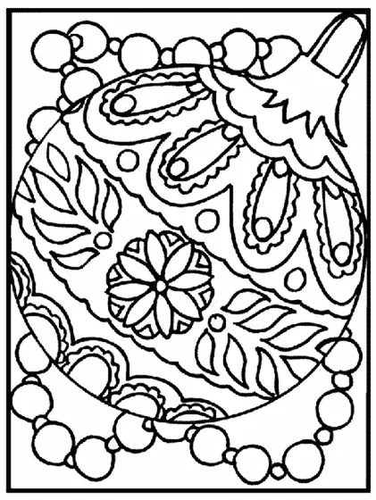 Bolas De Navidad Para Colorear 19