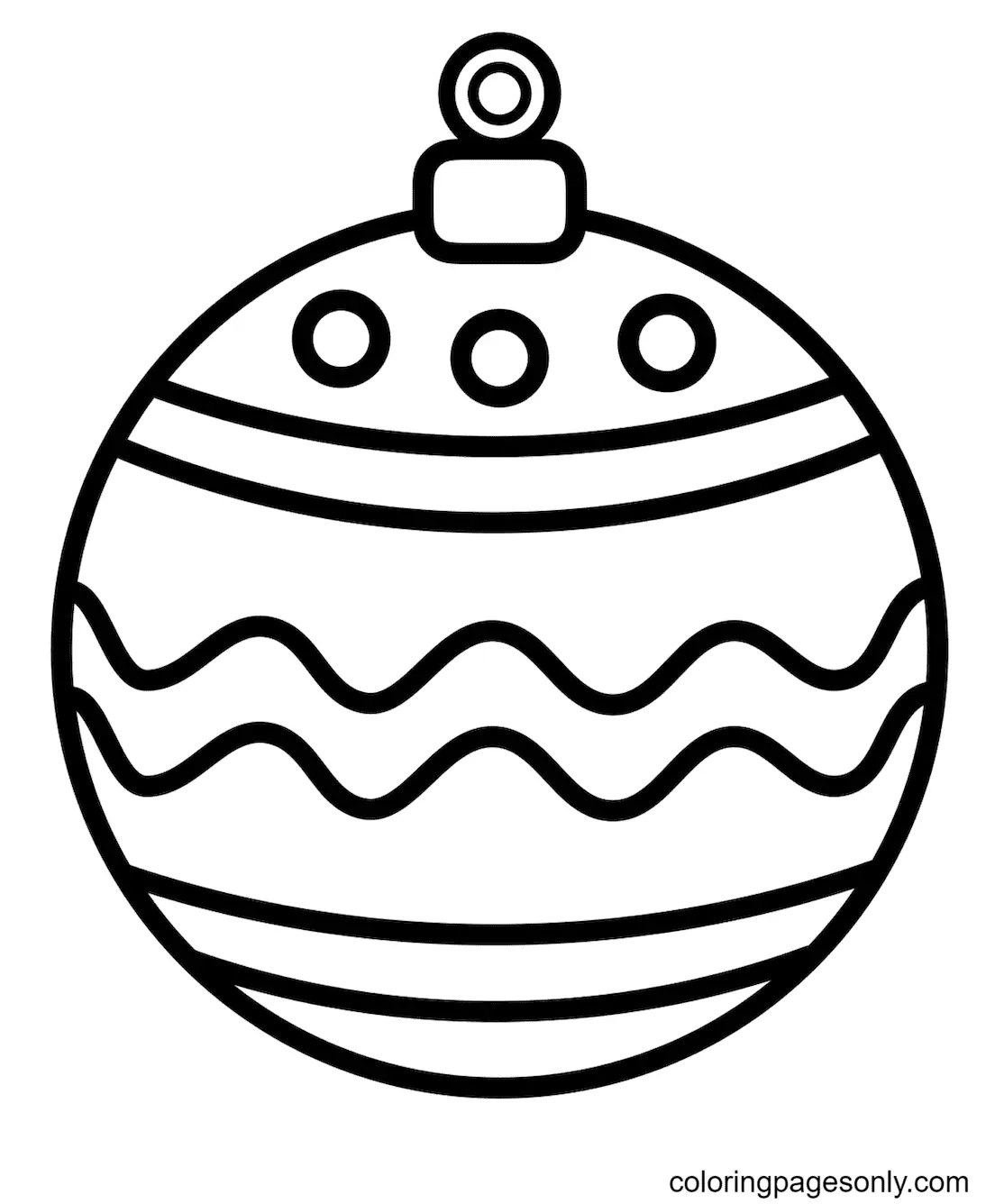 Bolas De Navidad Para Colorear 7