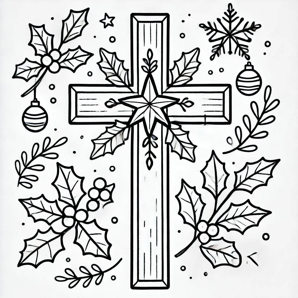 Natal Cristao para Colorear 17