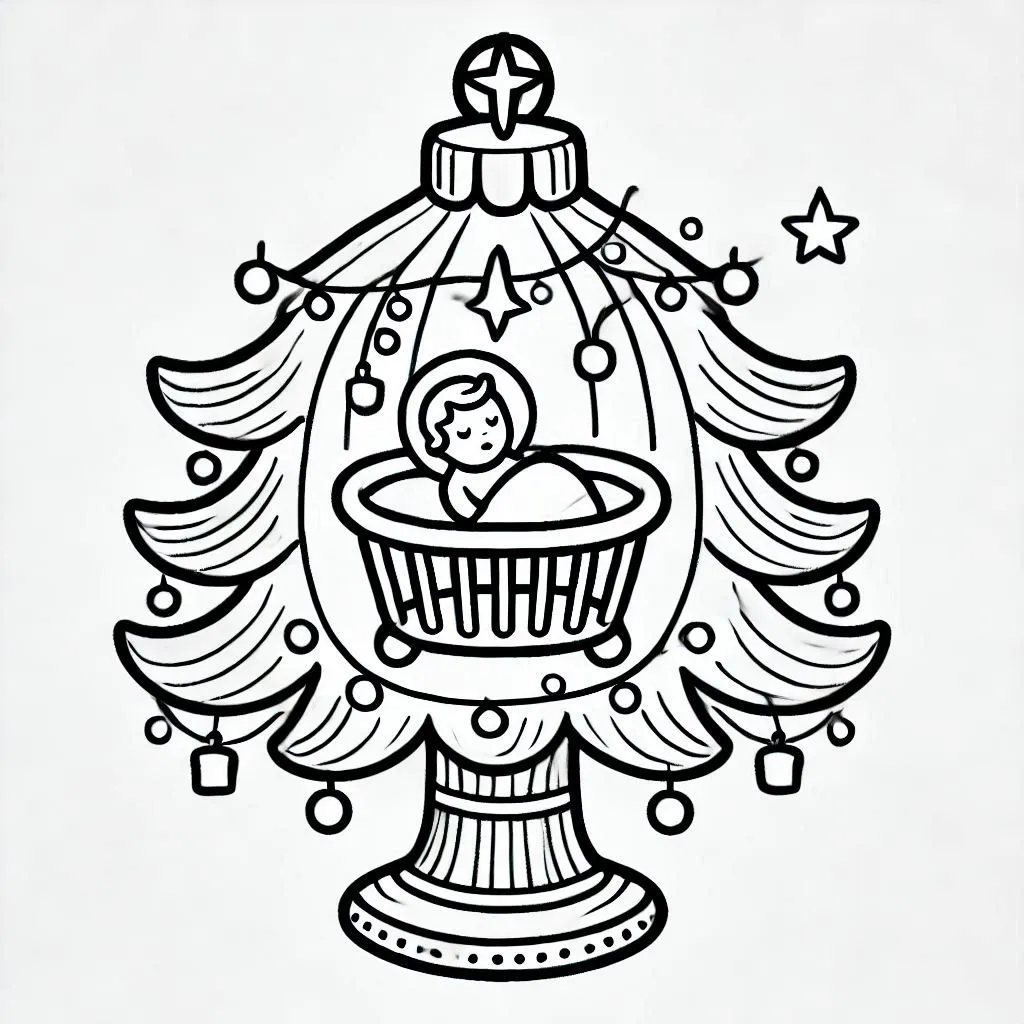 Natal Cristao para Colorear 8