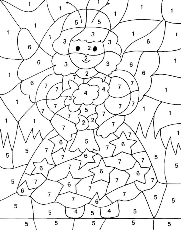 Christmas Color By Number Coloring Pages 21