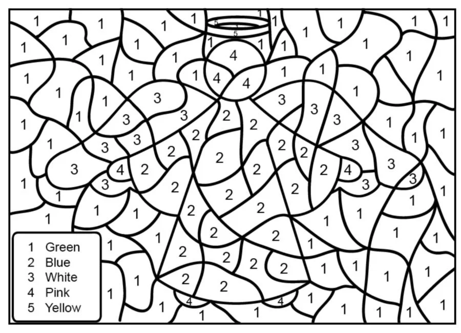 Christmas Color By Number Coloring Pages 25