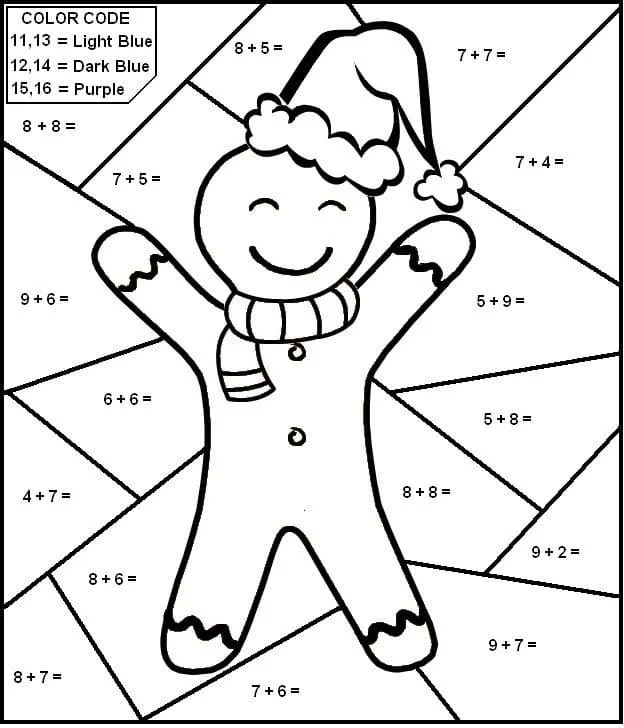 Christmas Color By Number Coloring Pages 29