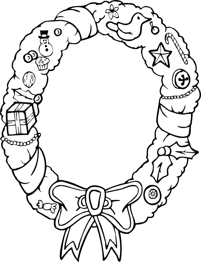 Christmas Decorations Coloring Pages 38