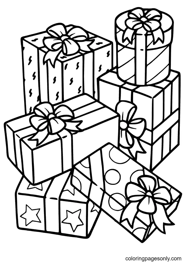 Weihnachtsgeschenke Ausmalbilder 58
