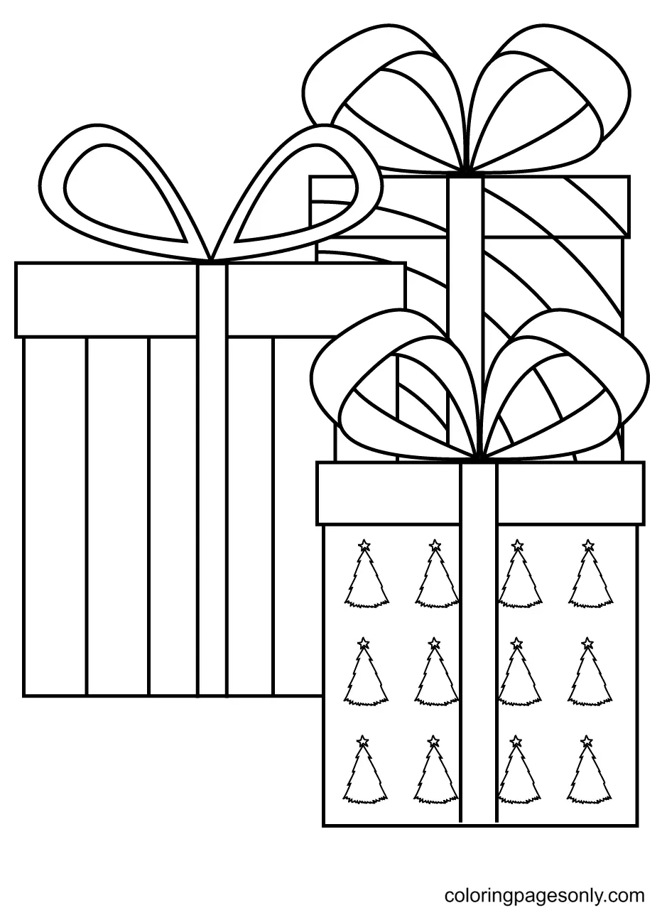 Weihnachtsgeschenke Ausmalbilder 71