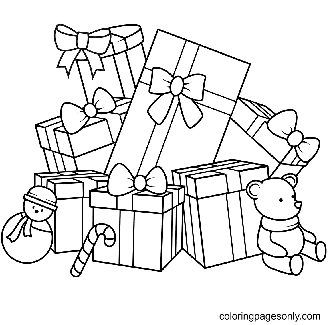 Weihnachtsgeschenke Ausmalbilder 73