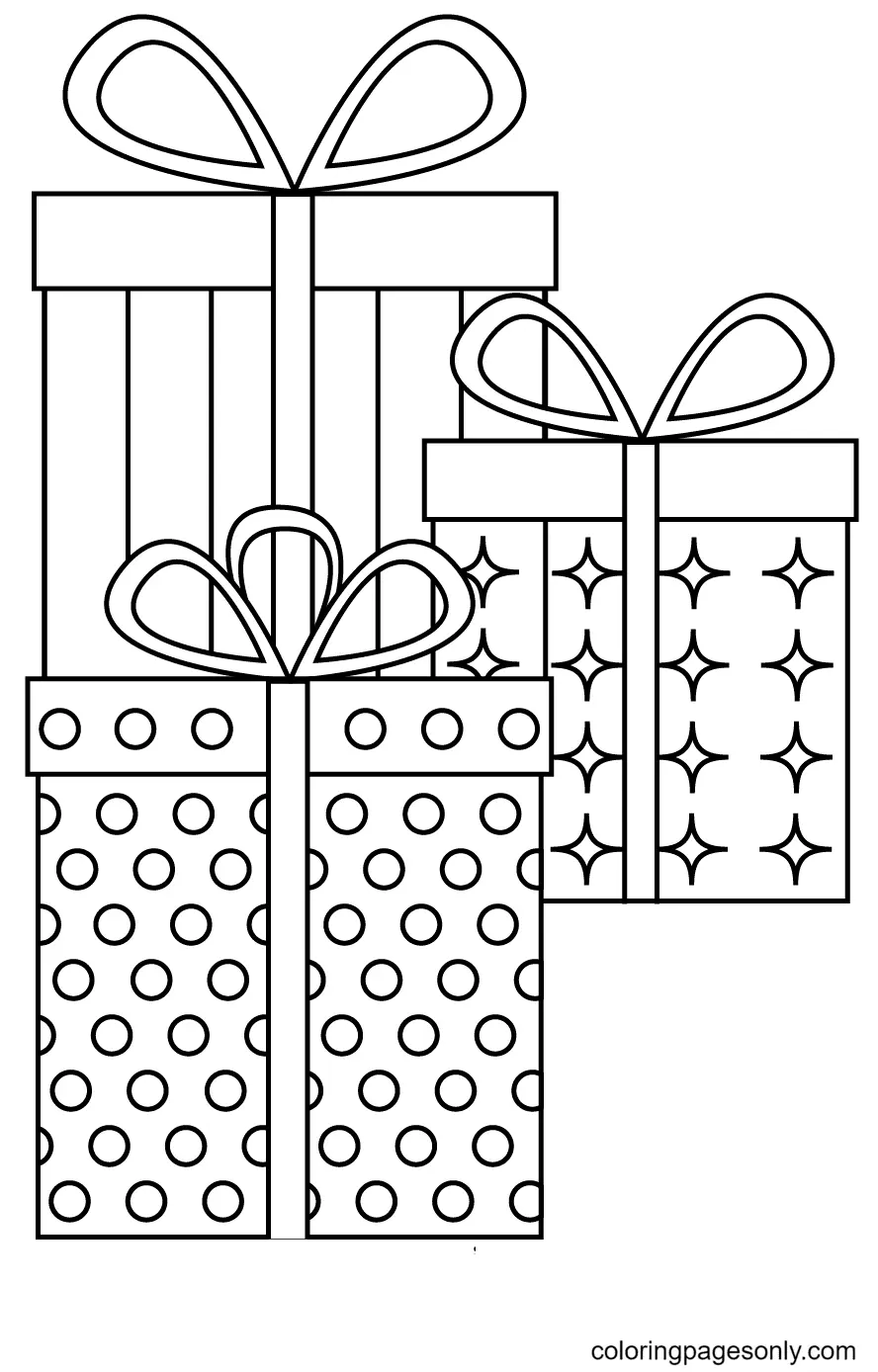 Weihnachtsgeschenke Ausmalbilder 75