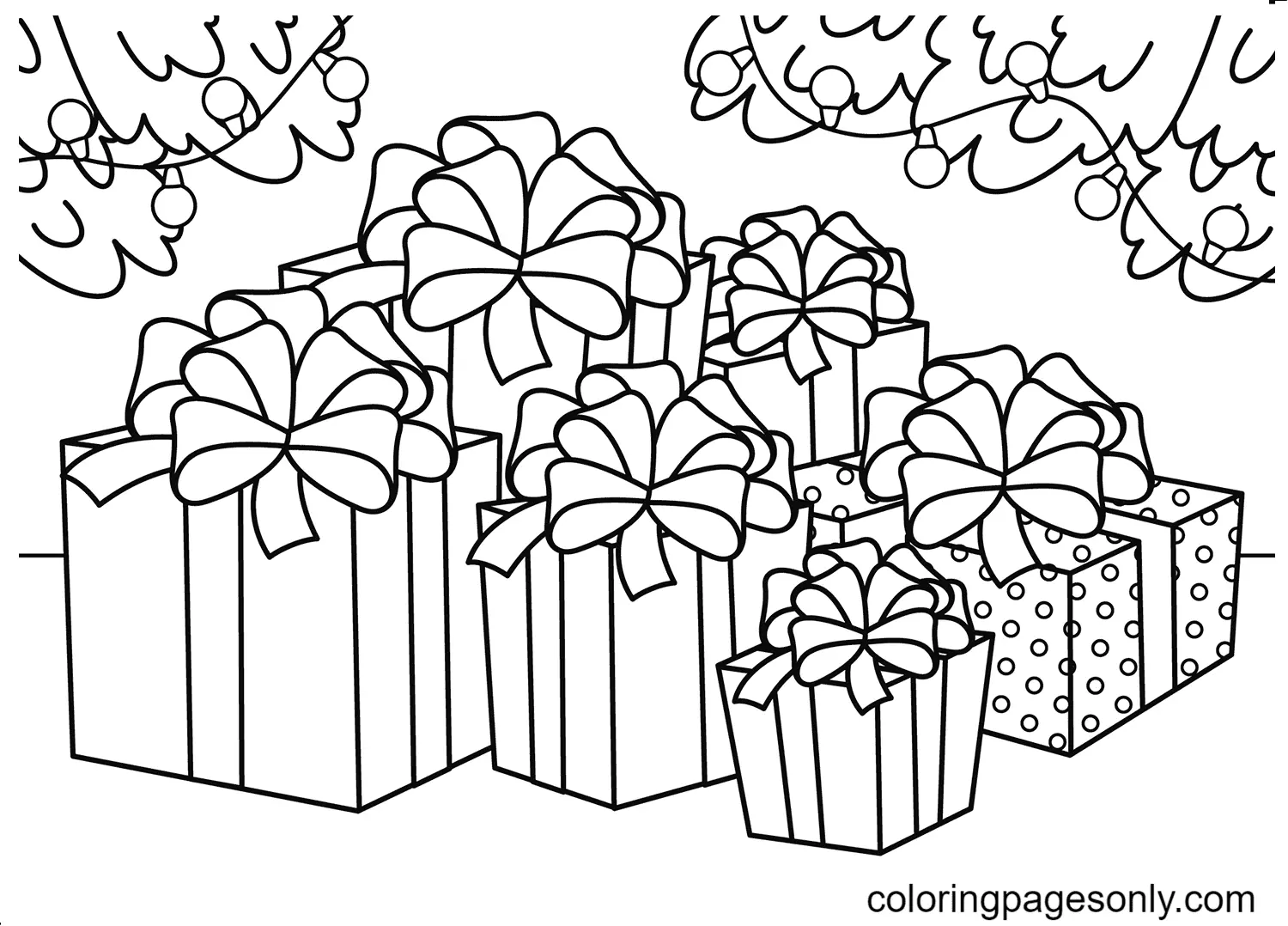 Weihnachtsgeschenke Ausmalbilder 81