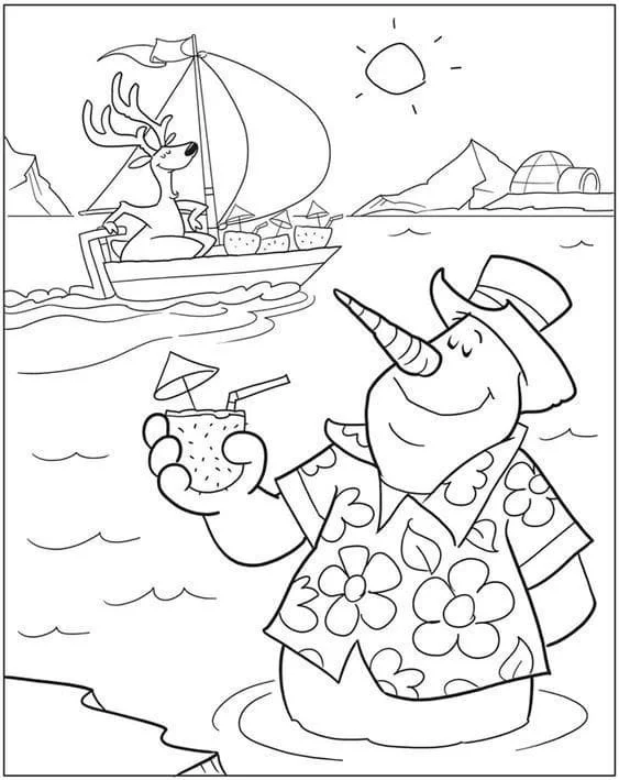 Desenhos de Natal Em Julho Para Colorir 13