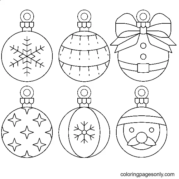 Weihnachtsornamente Ausmalbilder 35