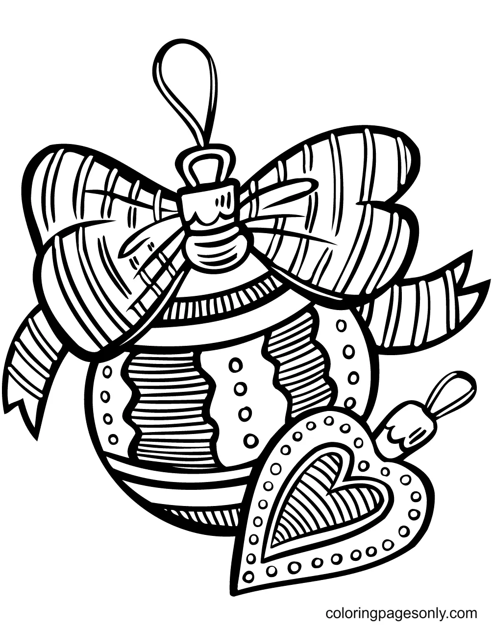 Christmas Ornaments Coloring Pages