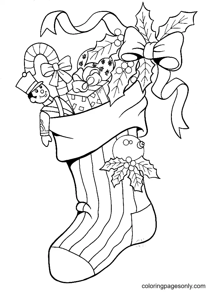 Christmas Stockings Coloring Pages 35