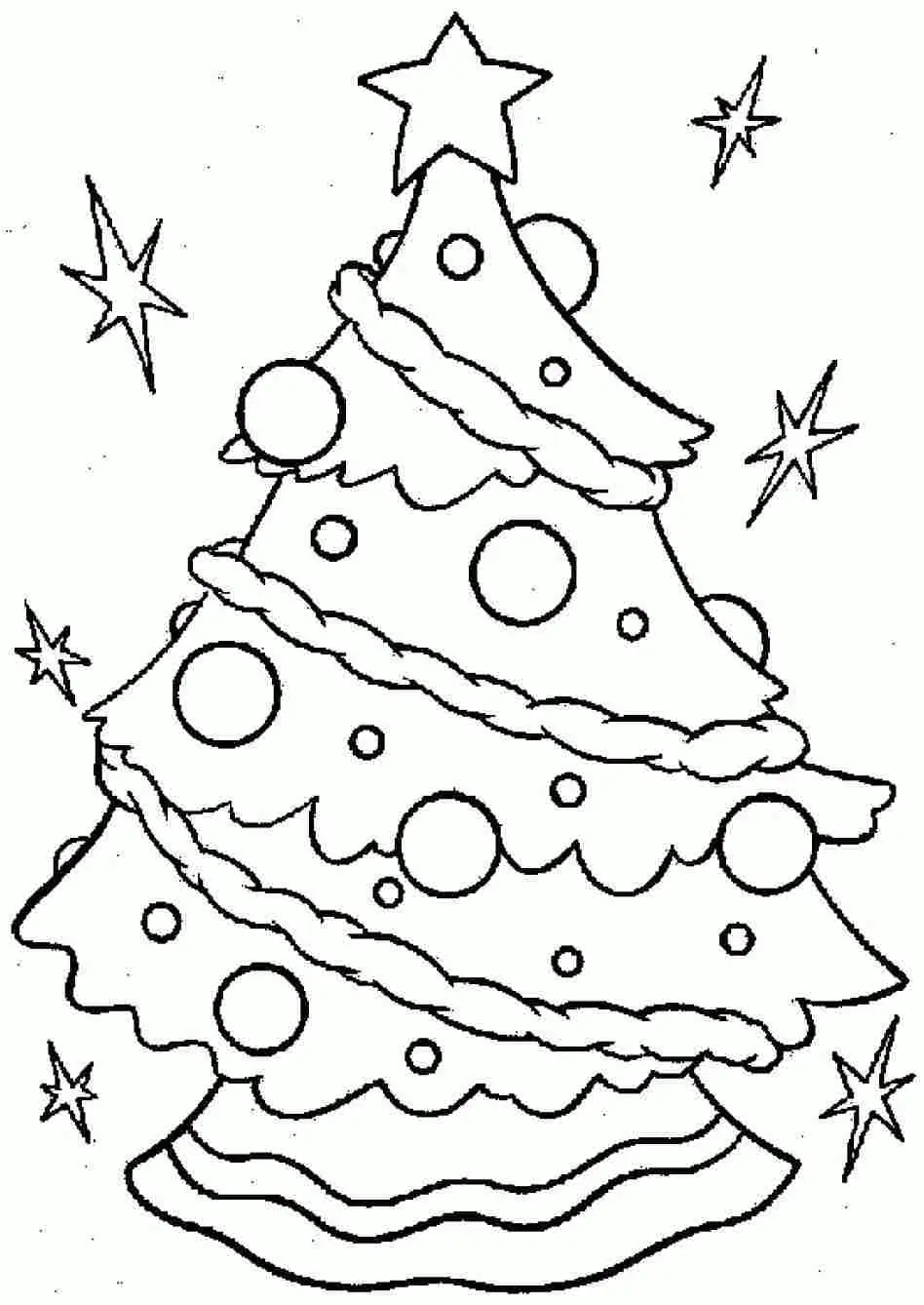 Desenhos de Arvore de Natal Com Presentes Para Colorir 19