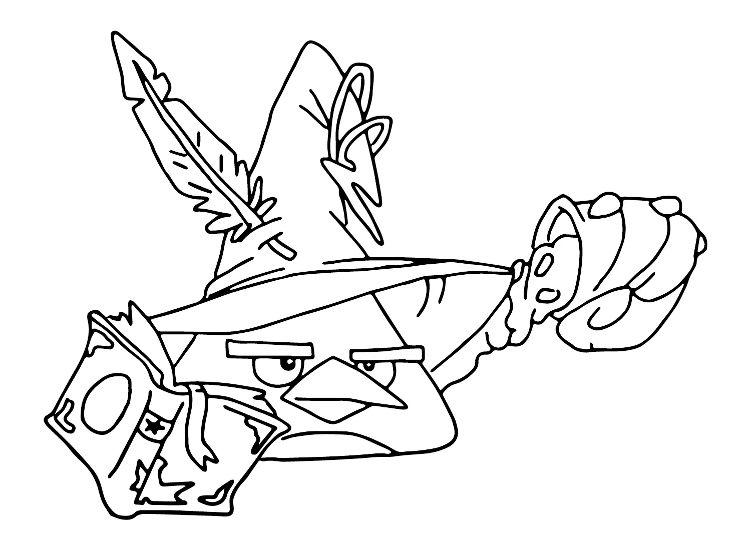 Chuck Angry Bird Coloring Pages 21