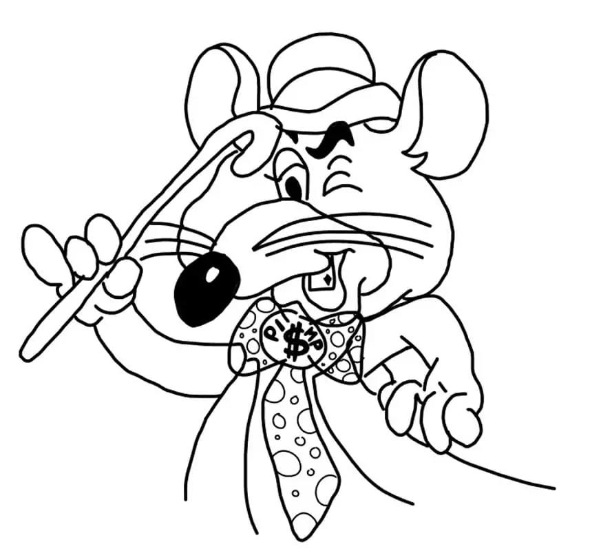 Chuck E Cheese Para Colorir 3