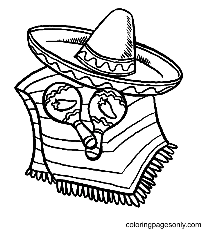 Desenhos de Cinco de Maio Para Colorir 37