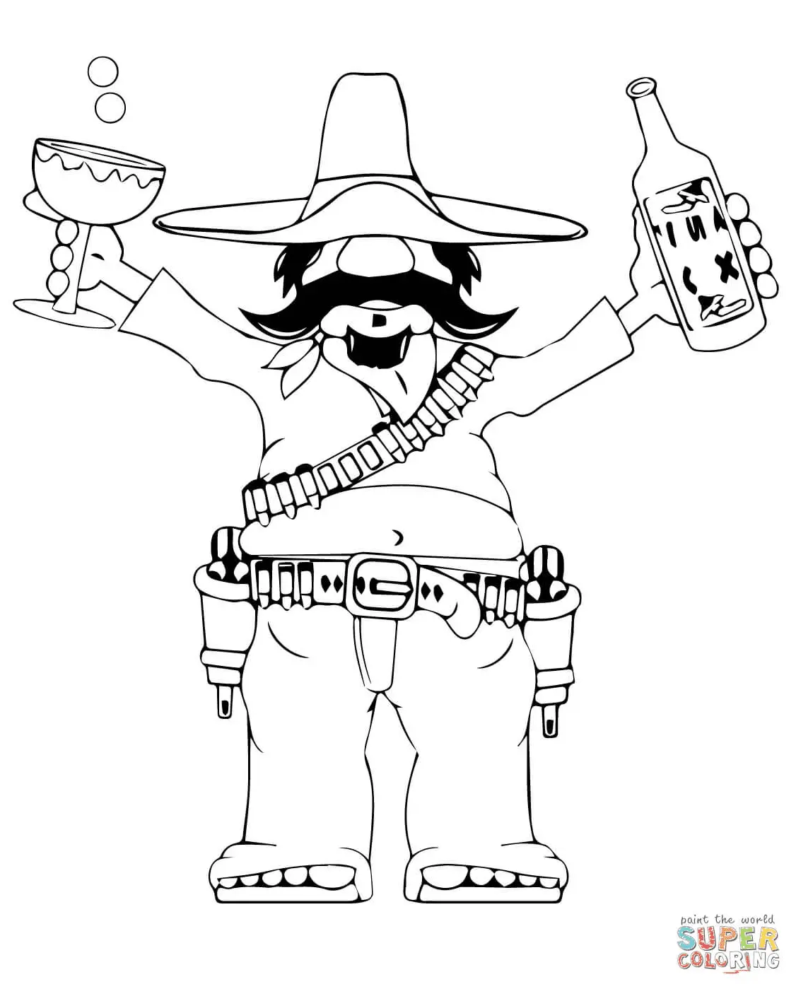 Desenhos de Cinco de Maio Para Colorir 42