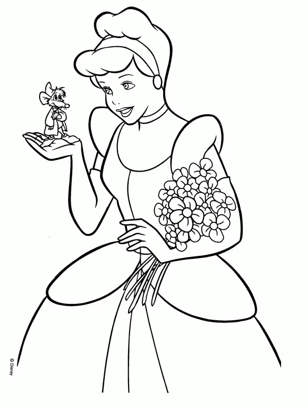 Desenhos de Cinderella Para Colorir 19