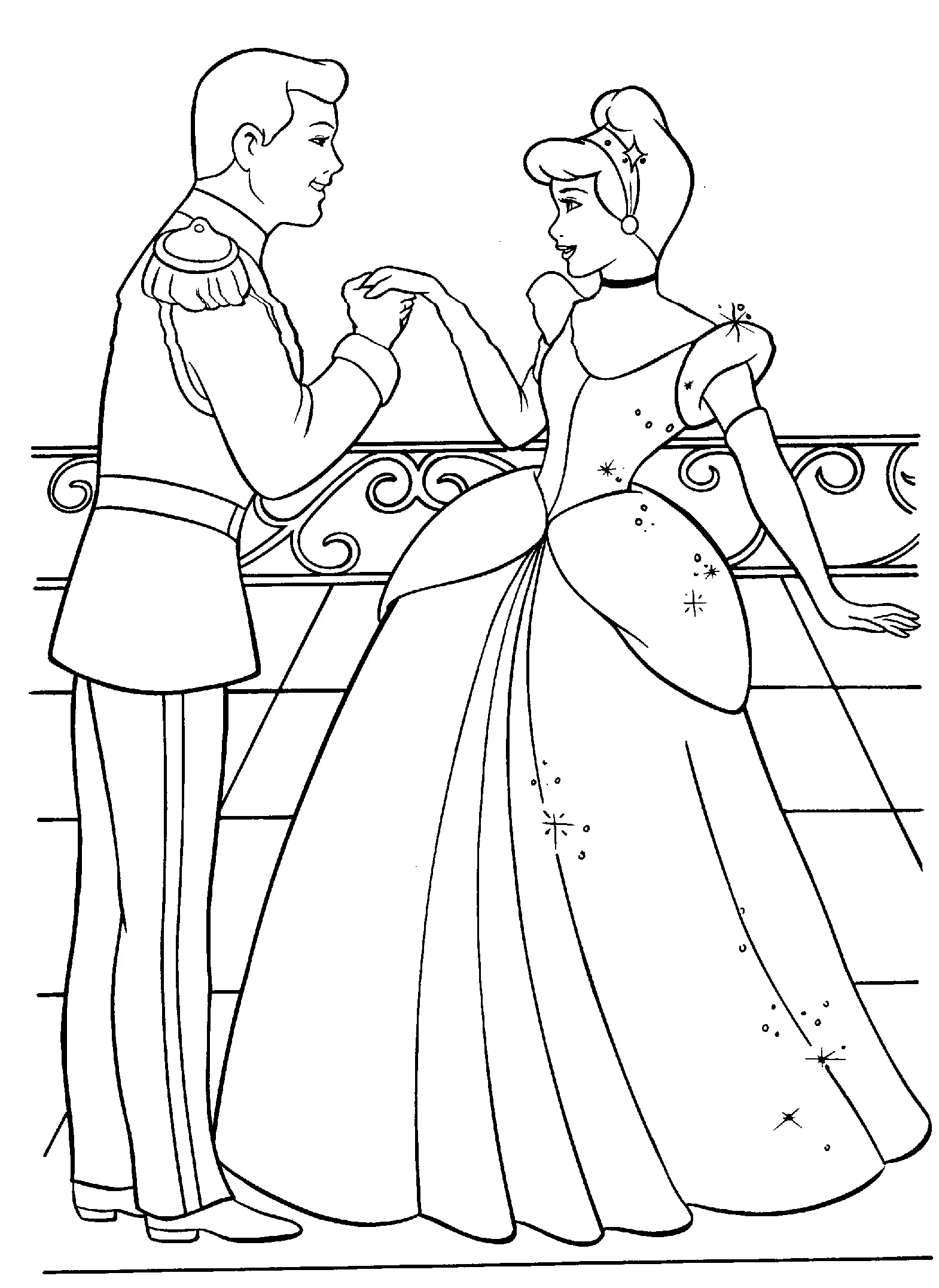 Desenhos de Cinderella Para Colorir 2