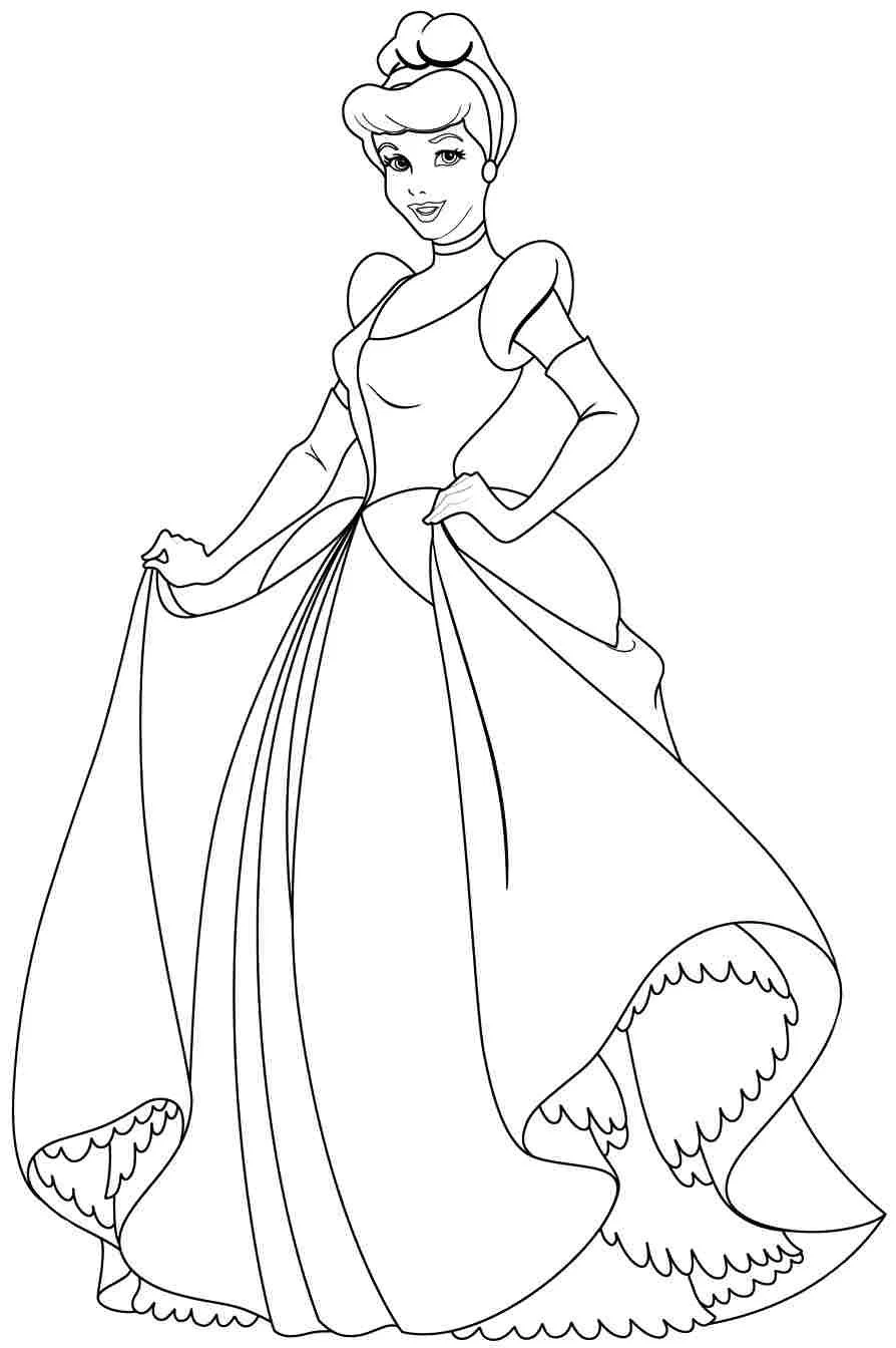 Cinderella Coloring Pages 22