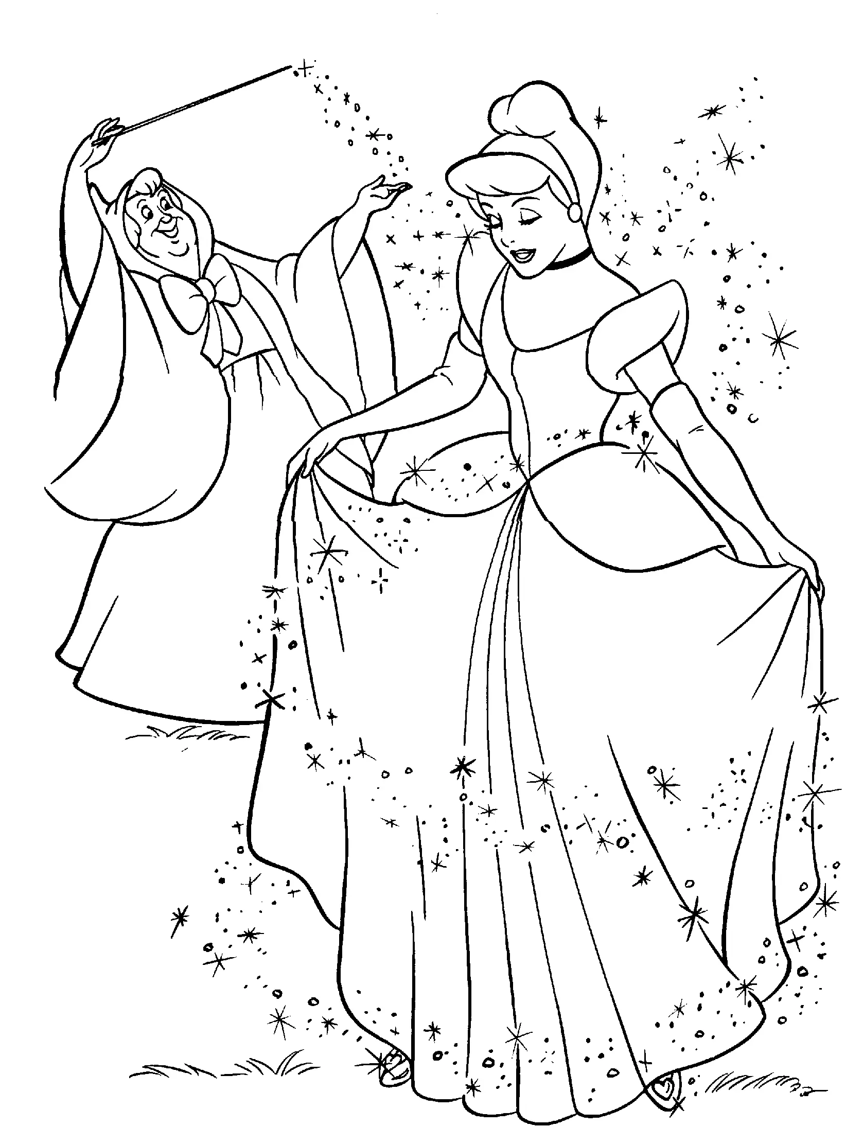 Desenhos de Cinderella Para Colorir 3