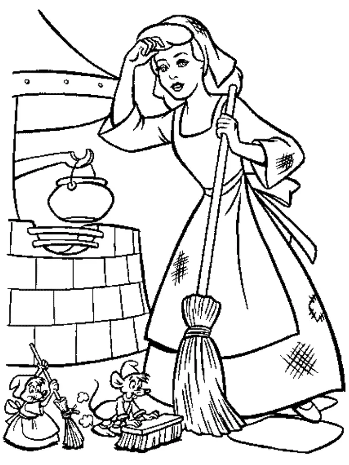 Desenhos de Cinderella Para Colorir 33