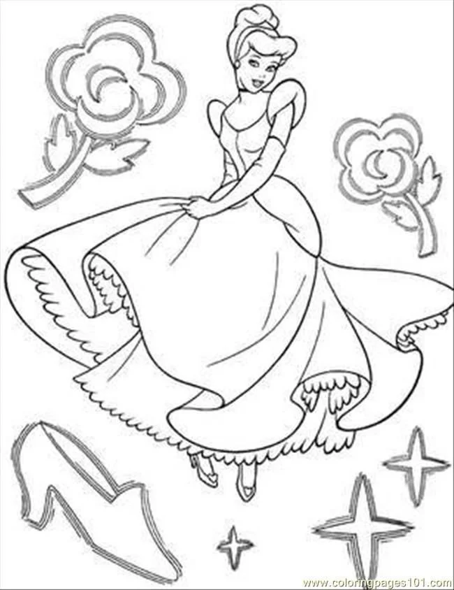 Desenhos de Cinderella Para Colorir 8
