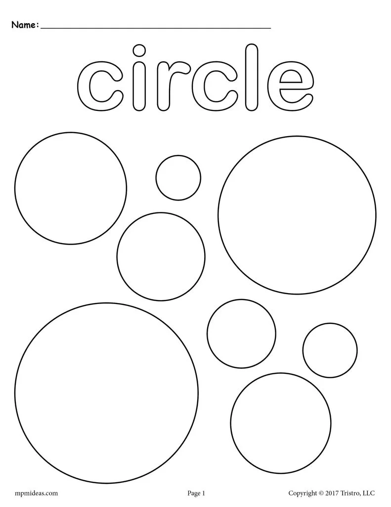 Formas Circulares Para Colorear 2
