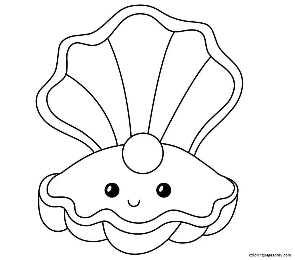 Almejas Para Colorear 4