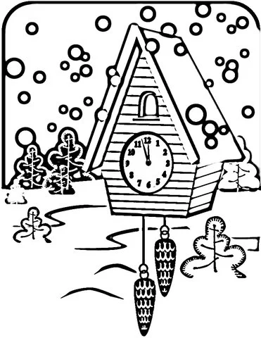 Clock Coloring Pages 89